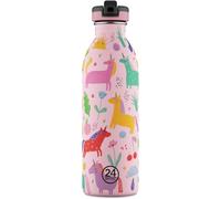 24BOTTLES Kids - Children's Water Bottle with Straw for Elementary School and Kindergarten 500 ml, Children's Water Bottle Airtight in Stainless Steel BPA Free, Ultralight Non-Thermal, Magic Friends