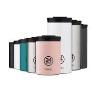 24Bottles Thermal Travel Mug | Stainless Steel Thermos Cup BPA | 12Hours Cold 6Hours Hot | Travel Tumbler | Original Italian Design - Tuxedo Black 600ml
