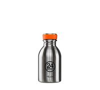 24Bottles Urban Water Bottle 250 ml, Water Bottle 100% Sealed Lid, Environmentally Friendly Stainless Steel Drinking Bottle, Sports Water Bottle, Ultralight (Non-Thermal), Italian Design, Brushed