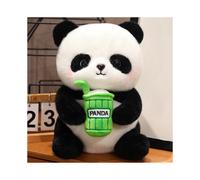 (24cm/9.45in) Milk Tea Cup Panda Short Plush Toy Doll Gift Soft Cute Design And Comfortable