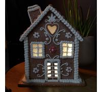 24cm Battery Operated LED Edelweiss Chalet Christmas Gingerbread House Decoration Samuel Alexander Multi One Size