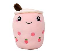 24CM Bub-ble Tea Plush Pill-ows,Cute Bubble Cartoon Boba Milk Tea Soft Plush Doll, Fruit Bubble Plush Pi-llow Cushion Stuffed Animal Pillow Skin-Friendly Comfortable Cushion Cuddle Hugging Pillow