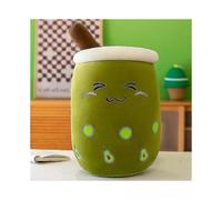 (24cm) Bubble Tea Boba Pearl Plushie Cute Soft Toy Simulation Fruit Milk Tea Cup Plush Doll Gift Cup Milk Tea