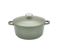 Morphy Richards Cast Aluminium Casserole, 24cm/4.1L, Non Stick Coating, Lightweight Design, Oven Safe, Self-Basting, Suitable for all Hobs, Green, 851251