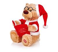 24cm Christmas Story Telling Bear with Music and animation