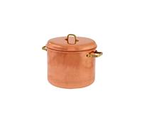 24cm Copper Pot w/ Brass Handles 8L Pure Copper Cookware