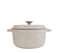 24cm Enameled Cast Iron Pot for Soup, Bread, and More - Classic Series for Gas Stove, Induction Cooktop, Oven (Blue 3)