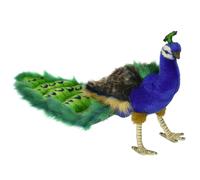 24cm Hansa Peacock Plush Toy Handmade Plush Cuddly Realistic Stuffed Animal Toy