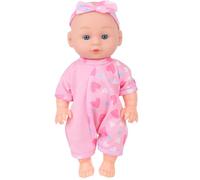 24cm Realistic Baby Dolls Reborns Girl Doll With Lovely Jumpsuit Life Like Educational Reborns Grandma Parenting Game Toy Interactive Family Entertainment Toy