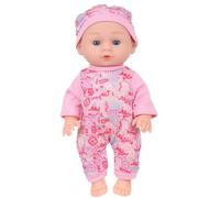 24cm Realistic Baby Dolls Reborns Girl Doll With Lovely Jumpsuit Life Like Educational Reborns Grandma Parenting Game Toy Interactive Family Entertainment Toy