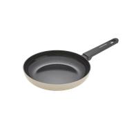 Morphy Richards Frying Pan, Recycled Aluminium, 24cm, Non Stick Ceramic Coating, Soft Touch Handles, Oven Safe Up to 180c, Suitable for All Hobs, Cream, 853254