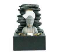 Minster Table-Top Fountain - L18 x W18 x H24 cm in Grey | Size: 1 Pack Minster Grey 1 Pack