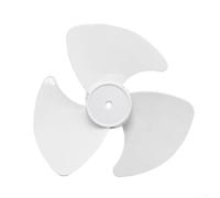24cm Three-Blade Fan Blades for General Air Circulator Floor Ceiling Desktop Tower Fans Quiet Efficient Airflow Easy Install Washable Plastic Accessories Black White(white)