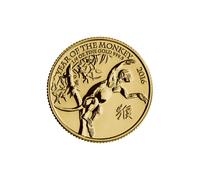 24ct Gold Queen Elizabeth II 1/4oz Lunar Year of the Monkey Coin 2016