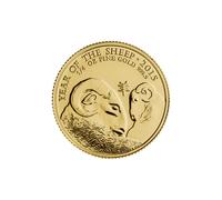 24ct Gold Queen Elizabeth II 1/4oz Lunar Year of the Sheep Coin 2015