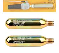 24g CO2 Reset Cylinder 1/2" Thread Replacement for Automatic Manual Version of Inflatable Jackets, Life Jackets, Waist Belt, Flotation Device