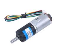 24gp-370 DC 6V-9/1200RPM High Torque 25KG·CM 24MM Planetary Gear Motor With Hall Encoder 1Pcs(Shaft length 4mm,94RPM)