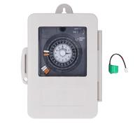 24H Cycle Time Switch, Mechanical Timer Plug-in Rainproof Time Switch, 30A 25A SPST Timer with Quartz Controlled Oscillator