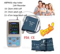 CON-TEC Ambulatory BP Monitor ABPM50 24h NIBP, USB PC Software, Adult/Child, 3 Cuffs, FDA