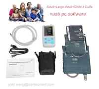 24h NIBP Recorder Ambulatory Digital Blood Pressure Monitor Adult Child 3 Cuffs