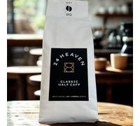 24Heaven Half Caff Coffee Beans 1kg - Low Caffeine Whole Bean Coffee, 100% Arabica, Half Decaf Blend, Smooth Medium Roast, All-Day Coffee