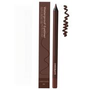 24Hr Waterproof Eyeliner, Duo Sharpenable Eyeliner, No Smudging, Fading, Smooth And Easy to Color, Long-Lasting Makeup Eye Liner Pencils, for Beginners and Daily Makeup (Chocolate)