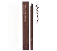 24Hr Waterproof Eyeliner, Duo Sharpenable Eyeliner, No Smudging, Fading, Smooth And Easy to Color, Long-Lasting Makeup Eye Liner Pencils, for Beginners and Daily Makeup (Plum)