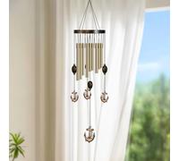 24in 9 Tubes Wind Chime, Wind Chime with S-Hook That can Make Beautiful Sounds Suitable for Indoors, Gardens(Anchor)