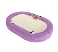 24in Extra Large Cat Scratcher Bed, Oval Sisal Scratching Board and Lounge, Anti Slip Bowl Shape Scratching Board for Indoor Cats (Piggy Type)