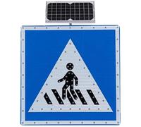 24in Solar Powered LED Blinking Stop Sign Aluminum Reflective Road Sign for Driveway Street Parking Lot