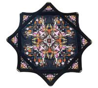 24in Spinning Cloth- Easy Finger Twirling Circus Toy with Sided Print Vibrant Patterns,Paisley Pattern Flow Star Style, Ultra-Light & Portable for Beginner to Professional(G)