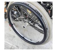 24inch/22inch Silicone Non-Slip Wheelchair Push Rim Covers,1 Pair Wheelchair Hand Push Cover,0.18inch Thick Wear-Resistant Wheelchair Pushrim Covers(Black,22in)