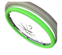 24inch/22inch Silicone Non-Slip Wheelchair Push Rim Covers,1 Pair Wheelchair Hand Push Cover,0.18inch Thick Wear-Resistant Wheelchair Pushrim Covers(Fruit Green,24in)