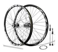 24inch Mountain Bike Wheels Disc Brake Quick Release Front And Rear Wheels Aluminum Alloy Double Wall Rims Youth Bike Wheelset For 7/8/9/10/11/12 Speed Cassette 32Holes(Gray)