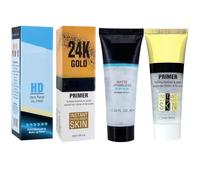 24K Gol.d Gel Primer & Pore-Minimizing Face Primer | Blurs Pores, Wrinkles & Fine Lines | Hydrating, Lightweight & Gel-Based Matte Finish Formula for Women - Pack of 2 (50ml Each)
