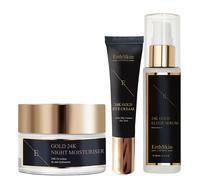 24K Gold Anti-Wrinkle Trio: Serum, Night Cream & Eye Cream Erth Skin London Black 100g