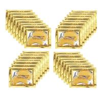 24K Gold Collagen Eye Mask, Crystal Gold Under Eye Patches For Puffy Eyes and Dark Circles - Look Less Tired and Reduce Wrinkles and Fine Lines (10 PAIRS)