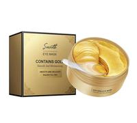24K Gold Collagen Eye Patches for Puffy Eyes & Dark Circles Treatment - 30 pairs Hydrating Anti-Aging Skincare Masks, Revitalizing Brightening Under Eye Care