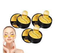 24K Gold Eye Patches - Hydrogel Under Eye Patches with 24K Gold - Collagen Eye Patches for Puffy Eyes and Dark Circles, Revitalizing & Firming Under Eye Gel Pads, for Women and Men (3 Boxes)