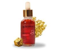24K Gold Face Serum with Kumkumadi Oil, Rose Oil, Vitamin E | Anti-Aging, Brightening, Wrinkle Care 1.01 Fl Oz/ 30ml for Glowing Skin