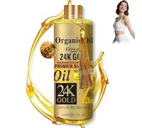 24K Gold Organic Oil, Massage Oils for Massage Therapy, 24K Gold Body O-il Skin Care Moisturizer, Nourishing, Brightening, Hydrating Body Oil To Improve Look Of Dark Spots, Dry Skin for All Skin Types