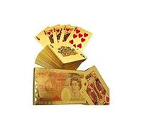 24K Gold Plated 50 Pound Flexible Poker Playing Cards Christmas Gifts