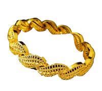 24K Gold Plated Fashion Cuff Bracelets for Unisex Wear A Cute Style Bangle for A Charming and Playful Jewelry Addition