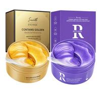 24K Gold & Retinol Eye Masks Set, Collagen Hydrogel Under Eye Patches