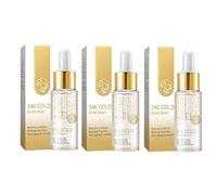 24k Gold Serums, 24K Gold Aging Proof Face Serums Moisturizer, Essence For Day And Night Wrinkles Reduction, Re-Activate Skin Youth (3PCS)