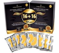 24K Gold Under Eye Masks Collagen Patch, Anti-Aging Mask, De-Puff and Lighten Dark Circles and Wrinkles Treatment with Hydrogel,