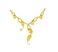 24k Pure Gold Necklaces Flowers Sets of Chains Elegant and Beautiful Graceful and Technology Skills Hot Selling999Solid Gold