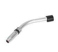 24KD Welding Gun Torch, 9mm Stainless Steel Brass Swan Neck MIG for Binzel Abicor Style W/Nozzle, MIG Welding Torch Connecting