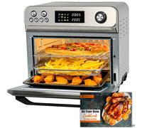 Hysapientia 24L 10-In-1 Digital Air Fryer Oven With Rotisserie, Bake, Grill & Dehydrate, 1800W, Stainless Steel