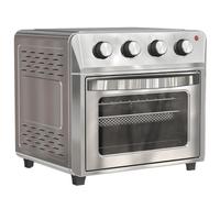 24L Air Fryer Oven 1600W Silver Touch Screen Mini Oven With Adjustable Temperature Timer Oil Free Cooking For Bake Roast Grill Kitchen